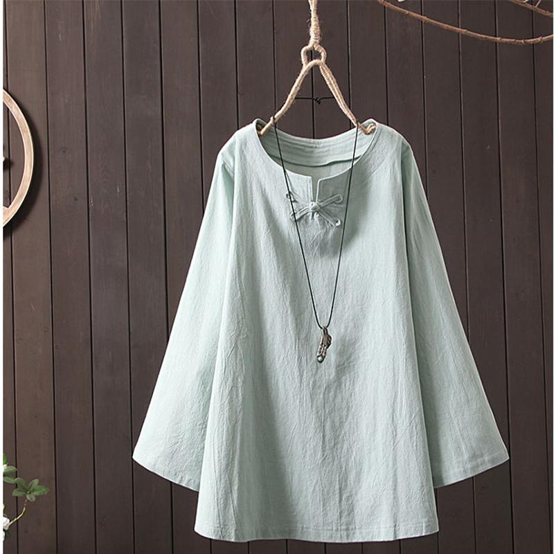 Solid color long sleeve blouse for women, casual blouse