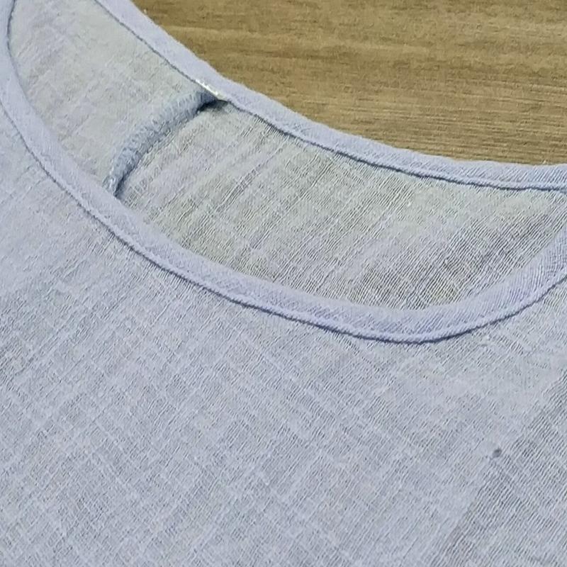 Women's Plus Size Loose Thin Fabric Blouse Simple Short Sleeve T-Shirt